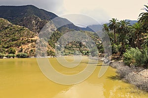 View of the Encantadora reservoir. La Gomera photo