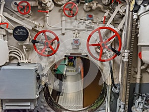 View of the engine room of the ship