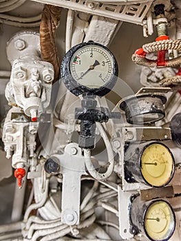 View of the engine room of the ship