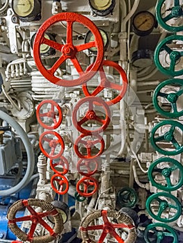 View of the engine room of the ship