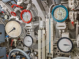 View of the engine room of the ship