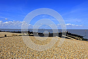 A view of the English Channel at Whitstable and Tankerton