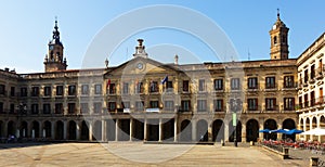 View of Enparantza Berria and city hall. Vitoria-Gasteiz
