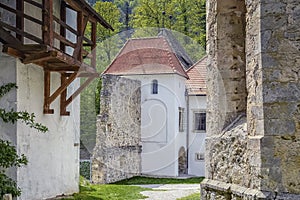 View of the entrance to the monastery