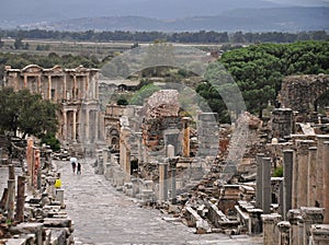 A view Ephesus Main Street