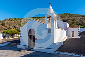 View of Ermita de nuestra senora de los reyes church situated at El Hierro island at Canary islands, Spain photo