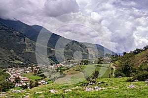 View of Escaguey town Merida State, Venezuela