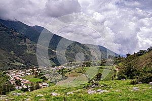 View of Escaguey town Merida State, Venezuela photo