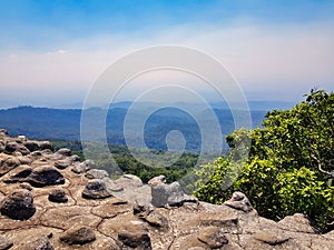 View from the escarpment of Phu Hin Rong Kla, Thailand