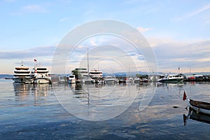 A view of Eskihisar harbor near Marmara Sea