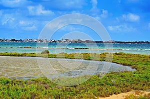 Estany Des Peix in Formentera, Balearic Islands, Spain photo