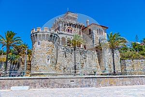 View of Estoril Castle in Portugal