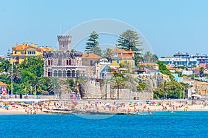 View of Estoril Castle in Portugal