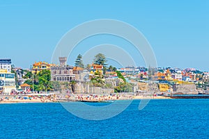 View of Estoril Castle in Portugal