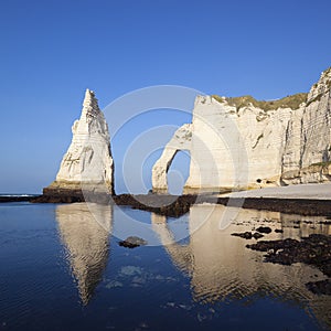 View of Etretat Aval cliff