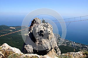 The view of extreme bridges of Ay Petri