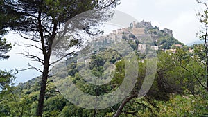 View of Eze. Eze is a commune in the Alpes-Maritimes department in southeastern France.