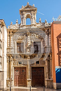 View at the Facade of La Pasion Church in Valladolid - Spain photo