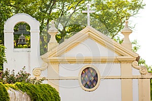 Facade of Santo AntÃÂ³nio catholic hermitage at Ameixoeira, Lisbon, Portugal photo
