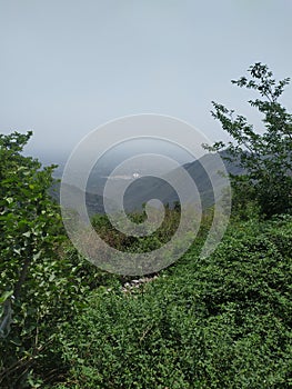 View of Faisal Masjid from damn e koh