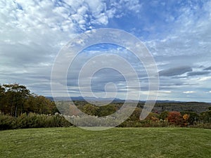 View of Fall Colors from the Mohawk Overlook in Goshen, Connecticut