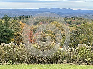 View of Fall Colors from the Mohawk Overlook in Goshen, Connecticut
