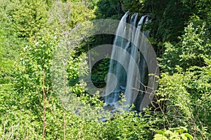 View of Falling Springs Waterfall, Virginia, USA