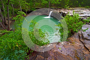 View of Falling Water Falls on Falling Water Creek