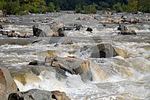 A View of the Falls at Great Falls Park in Virginia