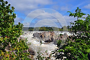 A View of the Falls at Great Falls Park in Virginia