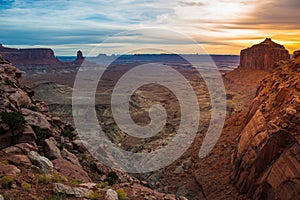 View from the False Kiva Trail after Sunset