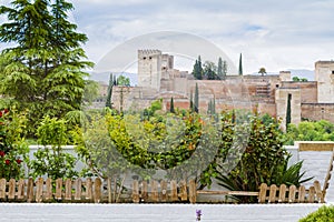 View of the famous Alhambra, Granada, Spain.