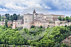 View of the famous Alhambra, Granada, Spain.