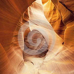 View of famous Antelope Canyon