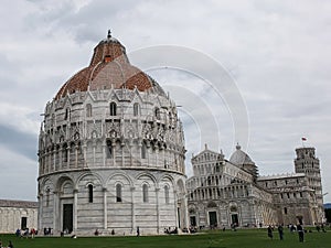 A view of the famous baptistry, pisa