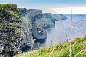 View of the famous Cliffs of Moher, County Clare, Ireland