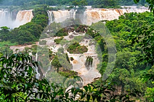 View of the famous Iguazu Falls from Brazilian side