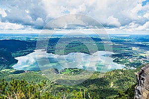 View from famous Jochberg, Bavaria in Germany