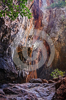 View in famous Phranang cave at Raylay Railay Beach