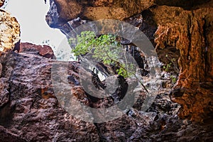 View in famous Phranang cave at Raylay Railay Beach