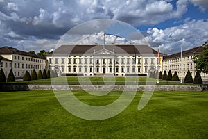 View of famous Schloss Bellevue in Berlin