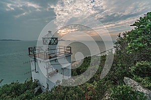 View of the Fan Lau Lighthouse, Lantau Island, Hong Kong