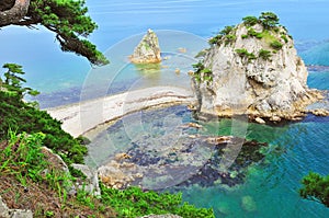 View of Far East Marine Reserve in Primorye