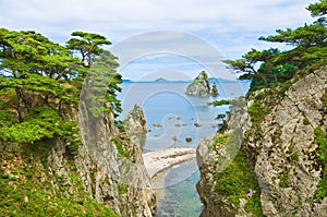 View of Far East Marine Reserve in Primorye