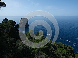 View of  Faraglioni, Capri