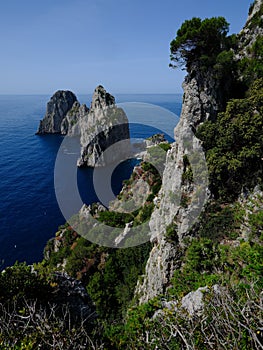 View of  Faraglioni, Capri