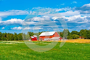 View of a farm at Aland islands