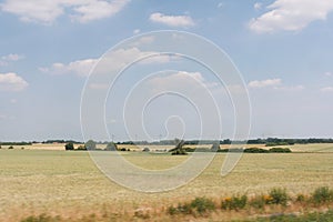 View of farm land in rural Germany