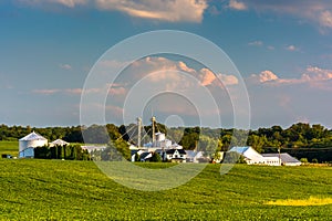 View of a farm in rural Howard County, Maryland.