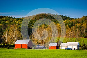 View of a farm in the rural Shenandoah Valley, Virginia.